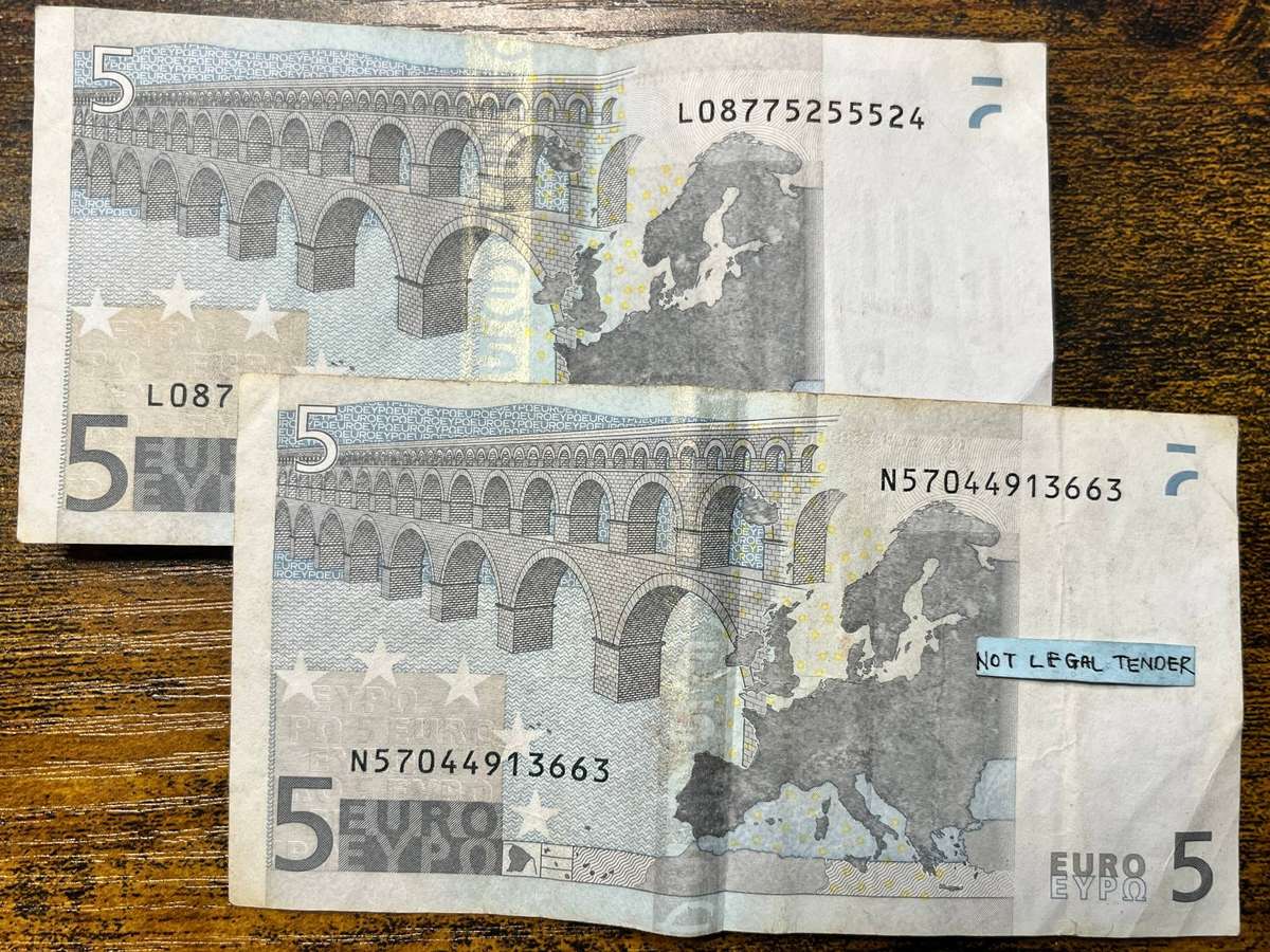  European Union 5 Euro Banknote Pair | First Series