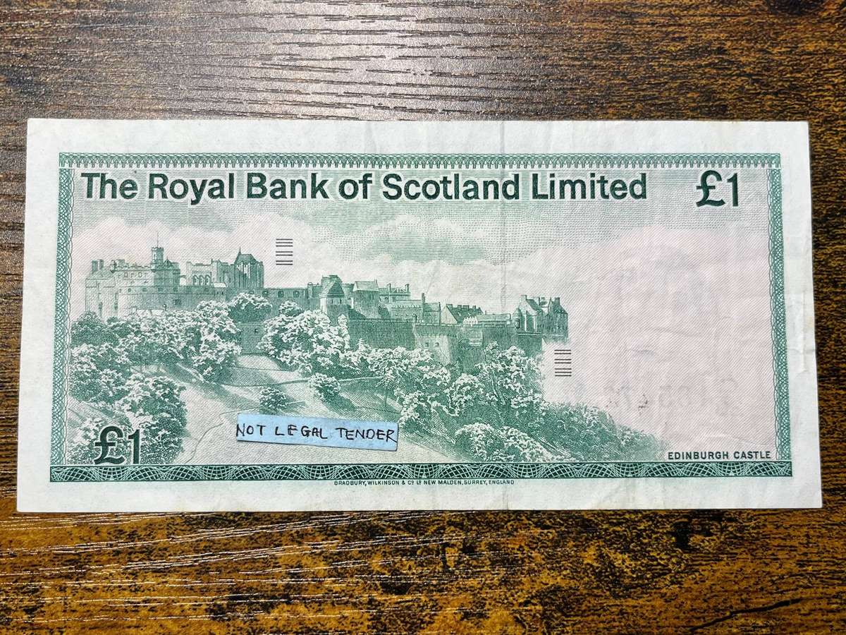  Scotland £1 One Pound Banknote