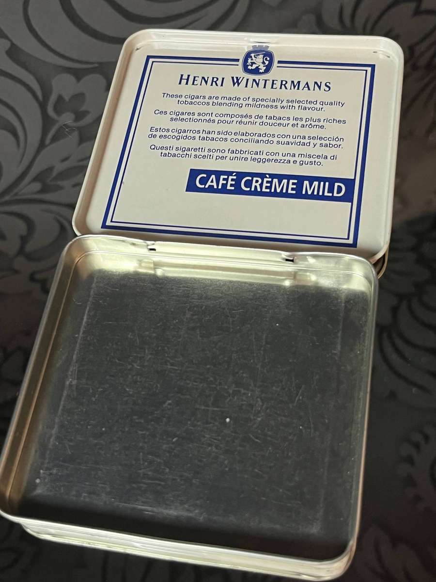 Vintage Henri Wintermans Café Crème Mild Cigar Tin  Made in Holland