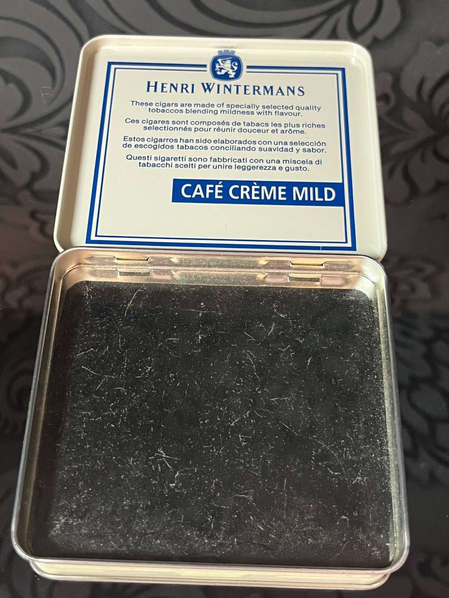 Vintage Henri Wintermans Café Crème Mild Cigar Tin  Made in Holland