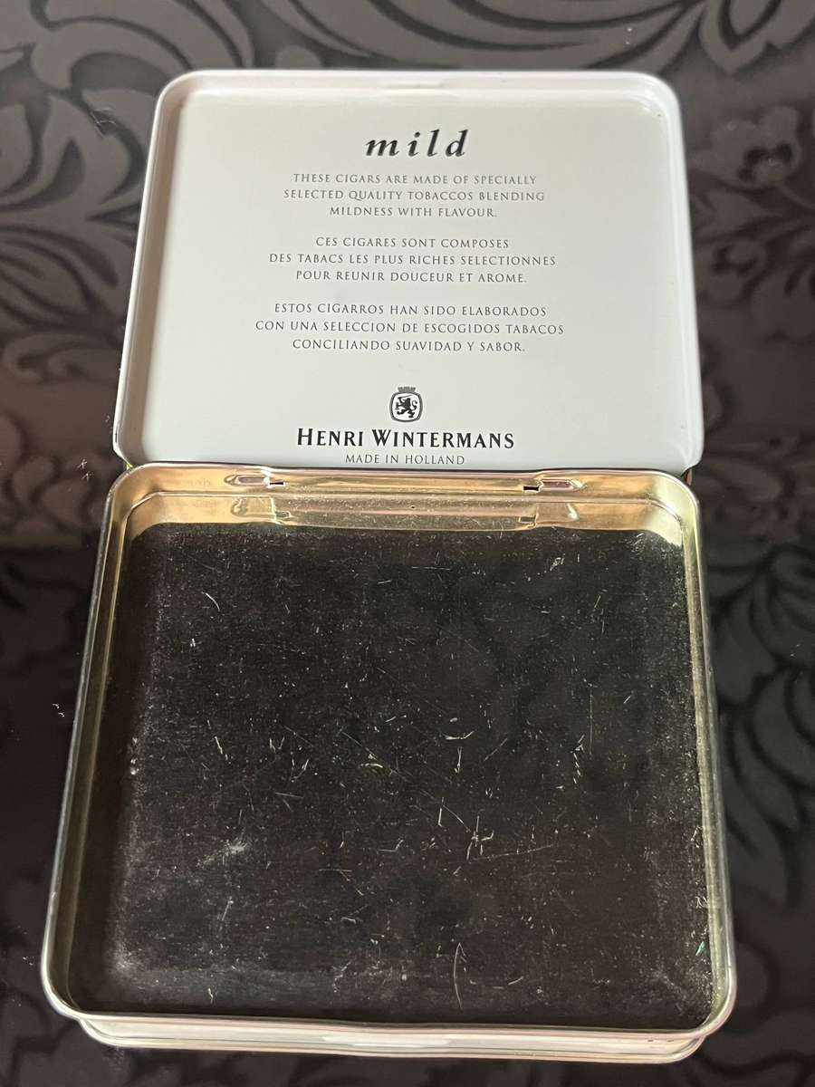 Retro Tobacco Tin  Henri Wintermans Café Crème Mild (Made in Holland)