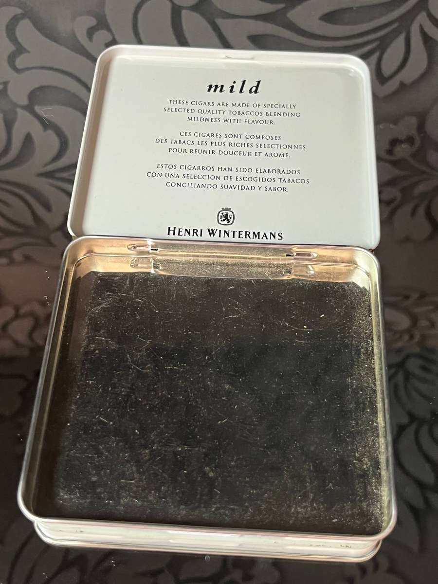 Retro Tobacco Tin  Henri Wintermans Café Crème Mild (Made in Holland)