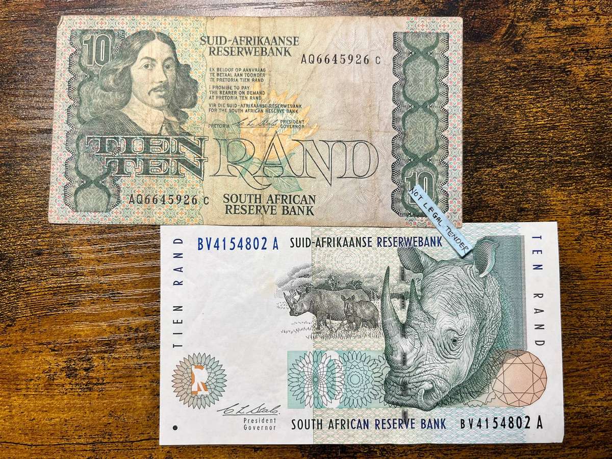 South Africa 10 Rand C.L. Stals Banknote Pair