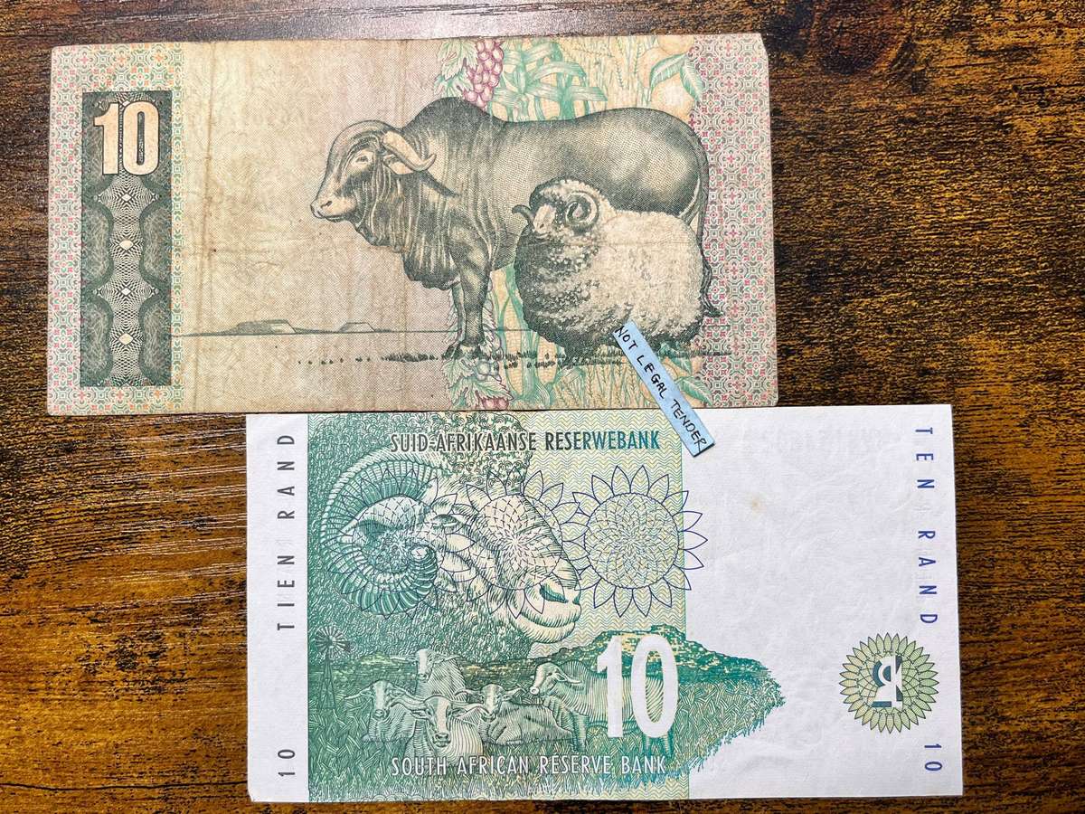 South Africa 10 Rand C.L. Stals Banknote Pair