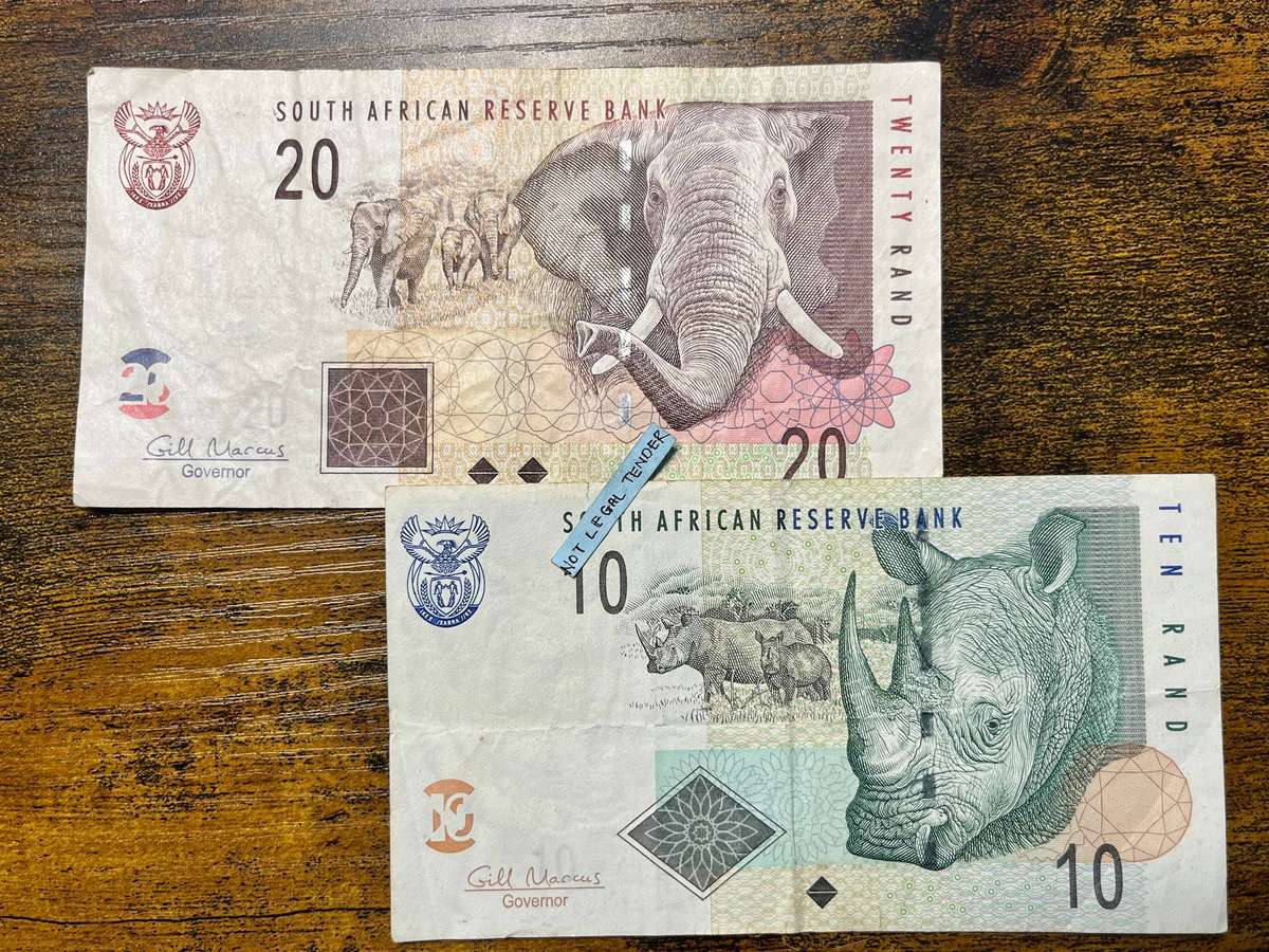 South Africa Gill Marcus 10 & 20 Rand Banknote Pair