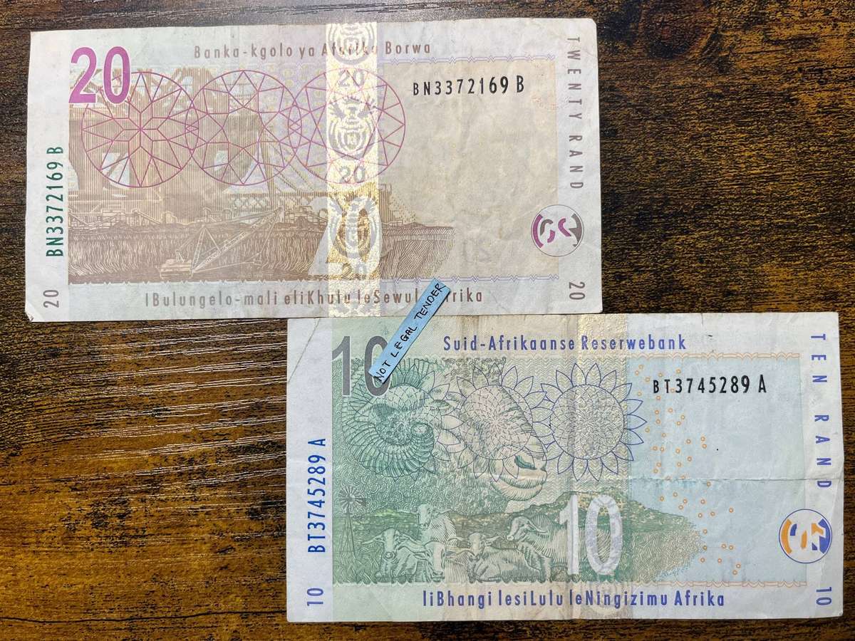 South Africa Gill Marcus 10 & 20 Rand Banknote Pair