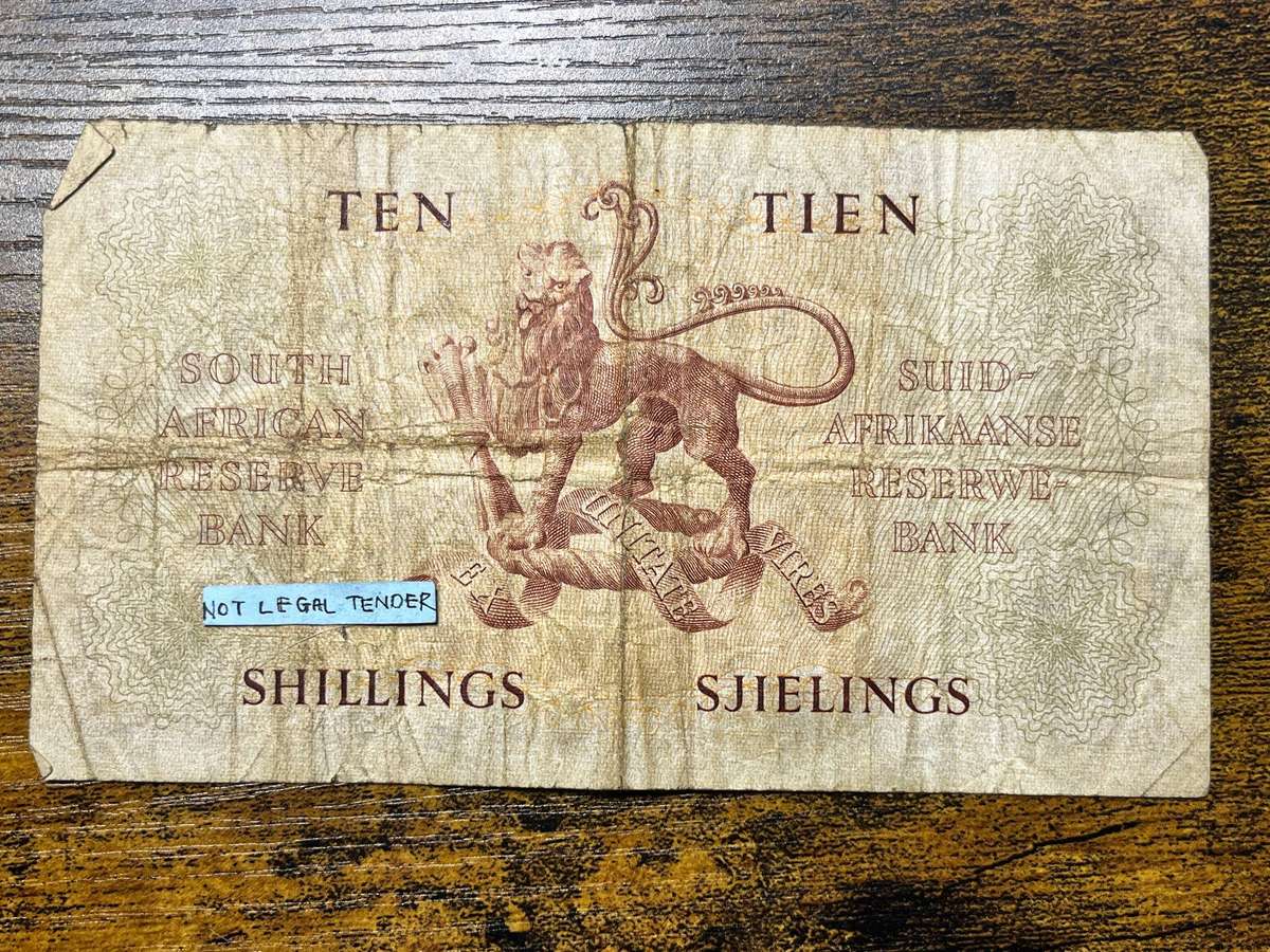 South Africa 10 Shillings M.H. de Kock Banknote Pick 90c