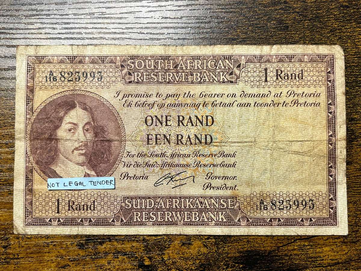 South Africa G. Rissik 1 Rand First Issue Banknote Pick 103