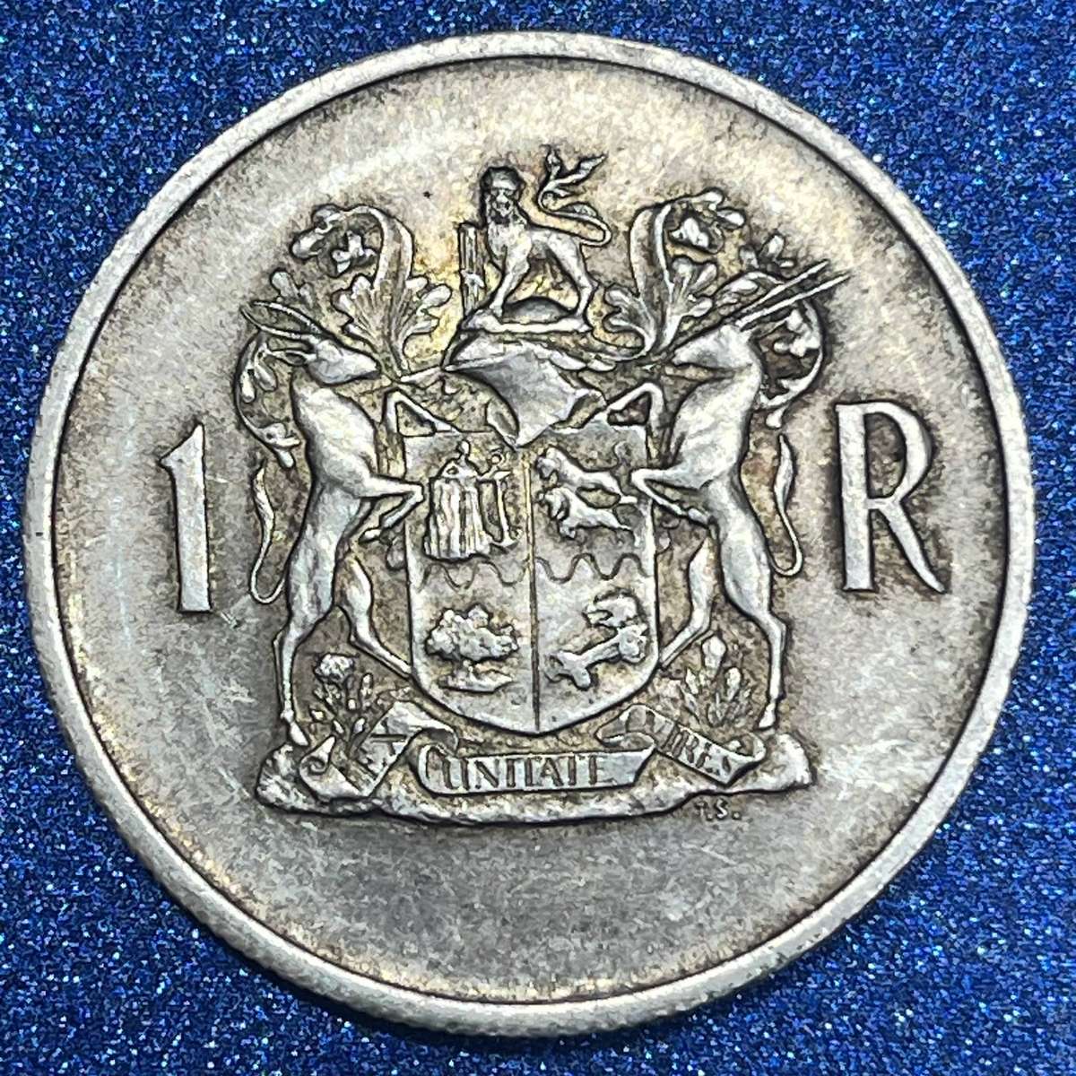  Republic of SA - 1969 Silver R1 - Coat of Arms Reverse