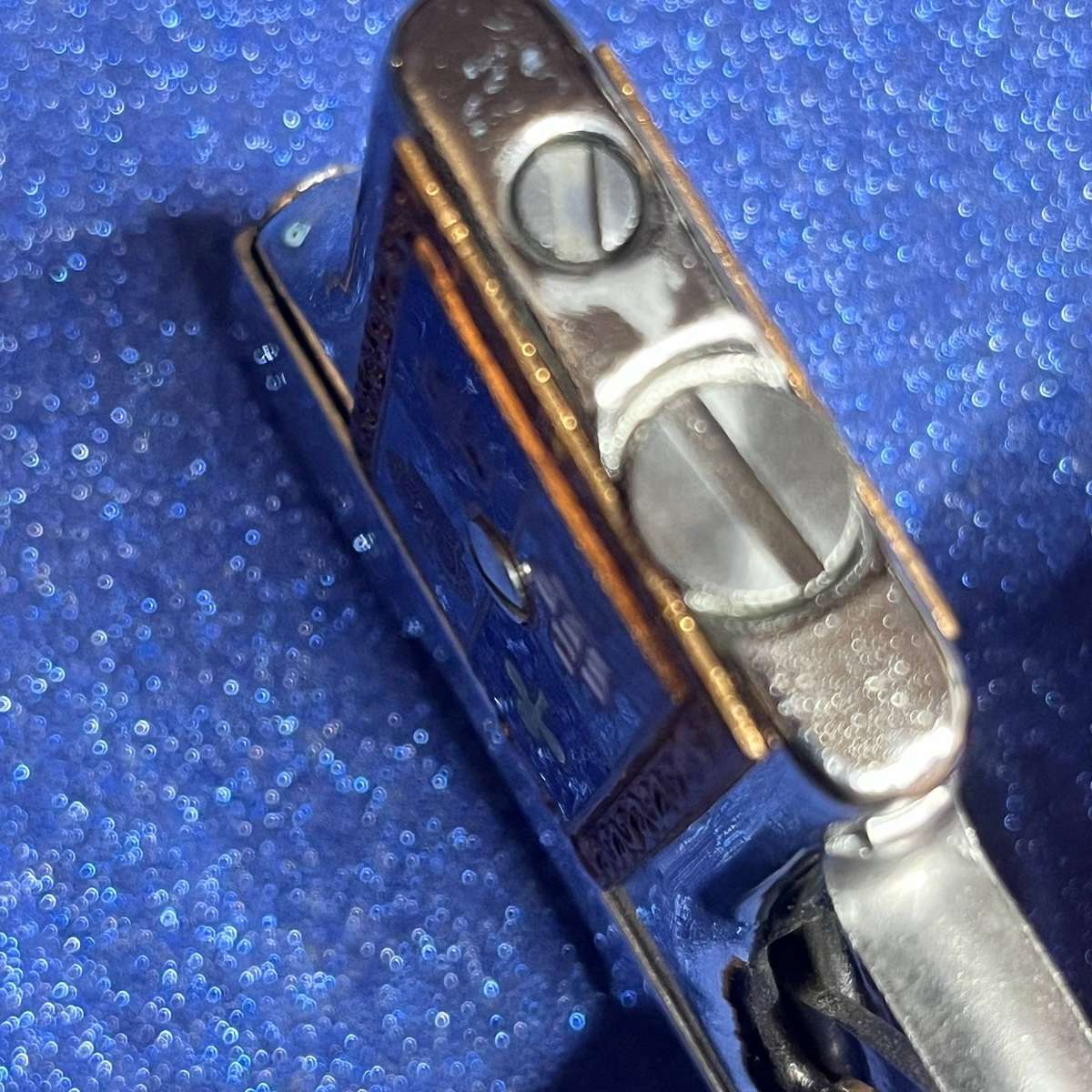  Vintage Pistol-Style Lighter  Fly-Rider Corona  Enamel Card Suit Design