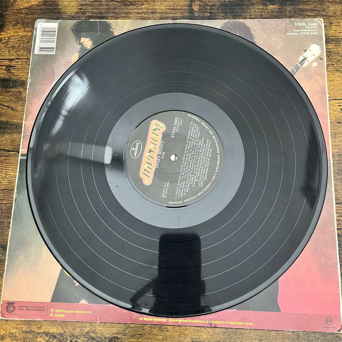  KISS  Crazy Nights LP Vinyl Record (1987)