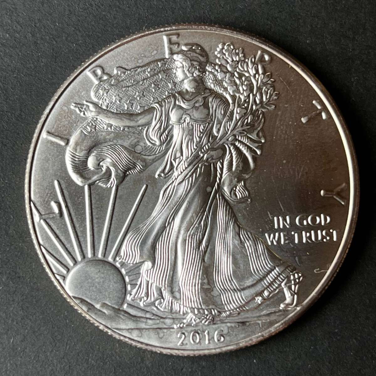  2016 American Silver Eagle 1oz .999 Silver Coin  Walking Liberty