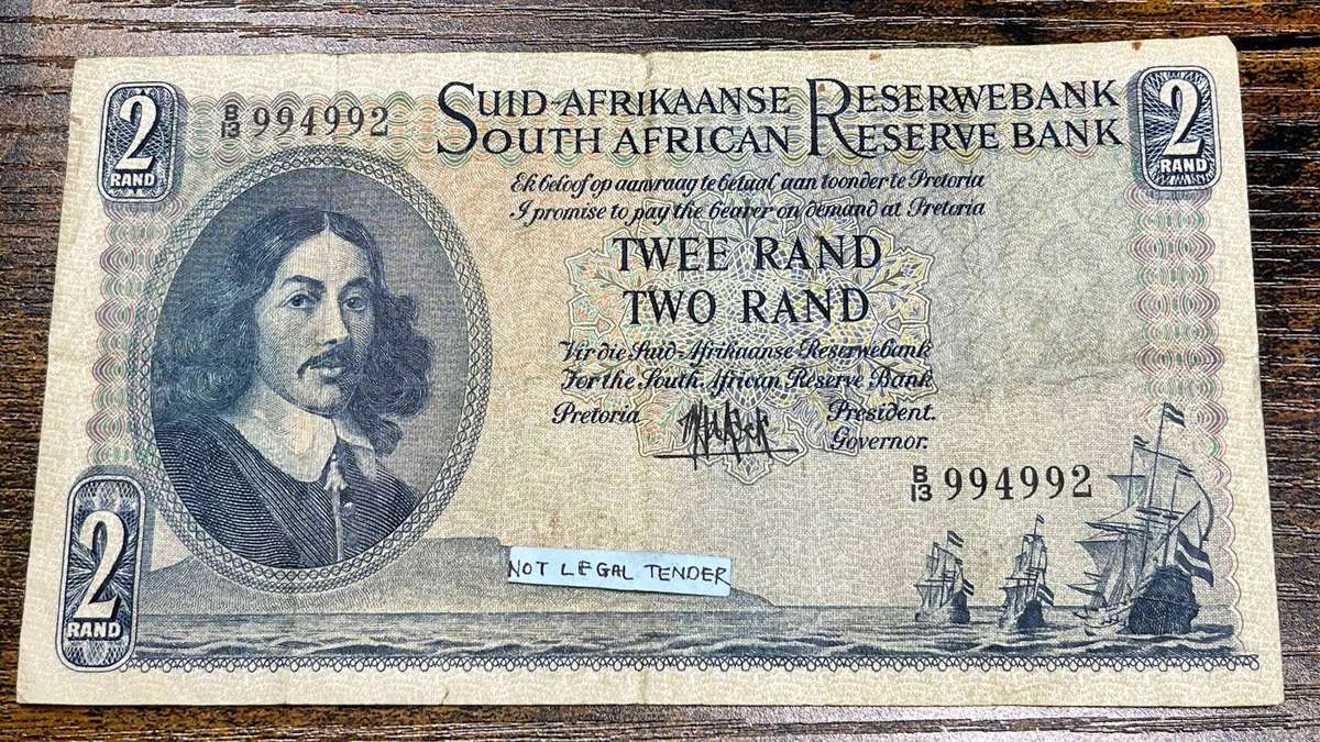  South Africa 2 Rand Banknote | M.H. de Kock