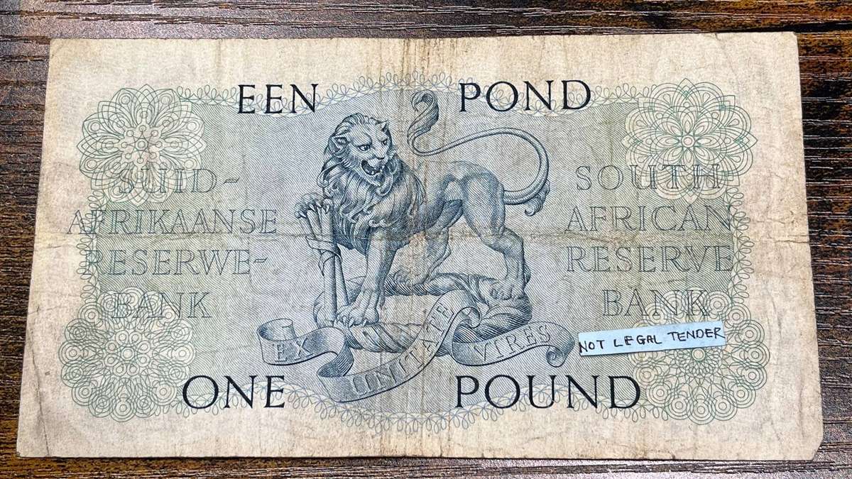  South Africa 1 Pound Banknote | M.H. de Kock