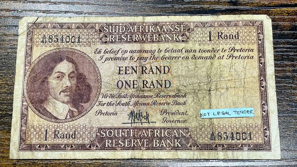  South Africa 1 Rand Banknote | M.H. de Kock