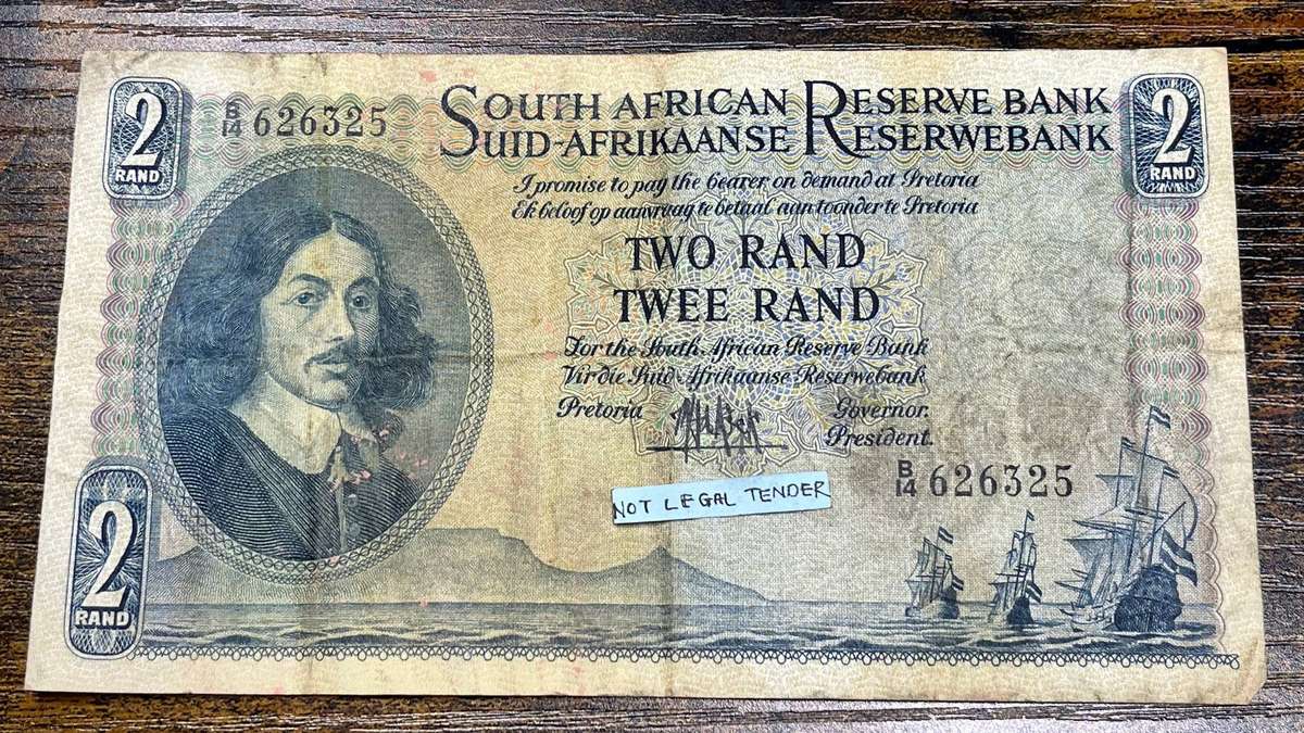  South Africa 2 Rand Banknote | M.H. de Kock