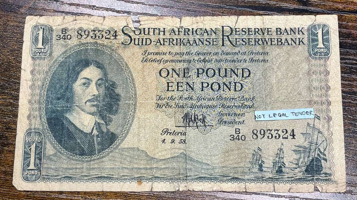 1958 One Pound Banknote