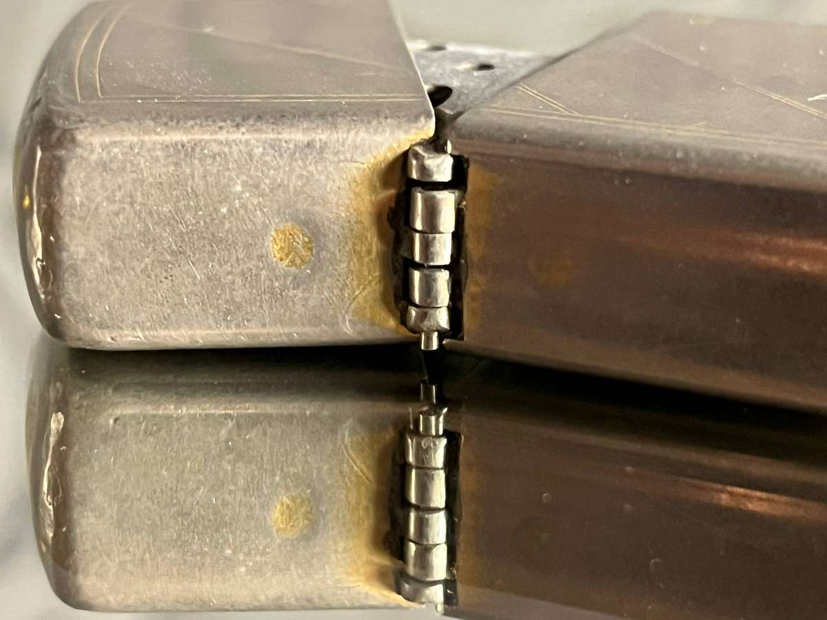  Authentic Zippo Lighter  1996  Geometric Design  Made in USA