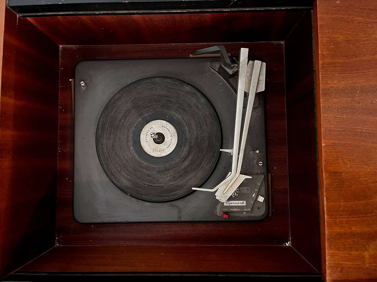 Vintage Telefunken Music Master Console | Mid-Century Radio Cabinet with Garrard Turntable - working