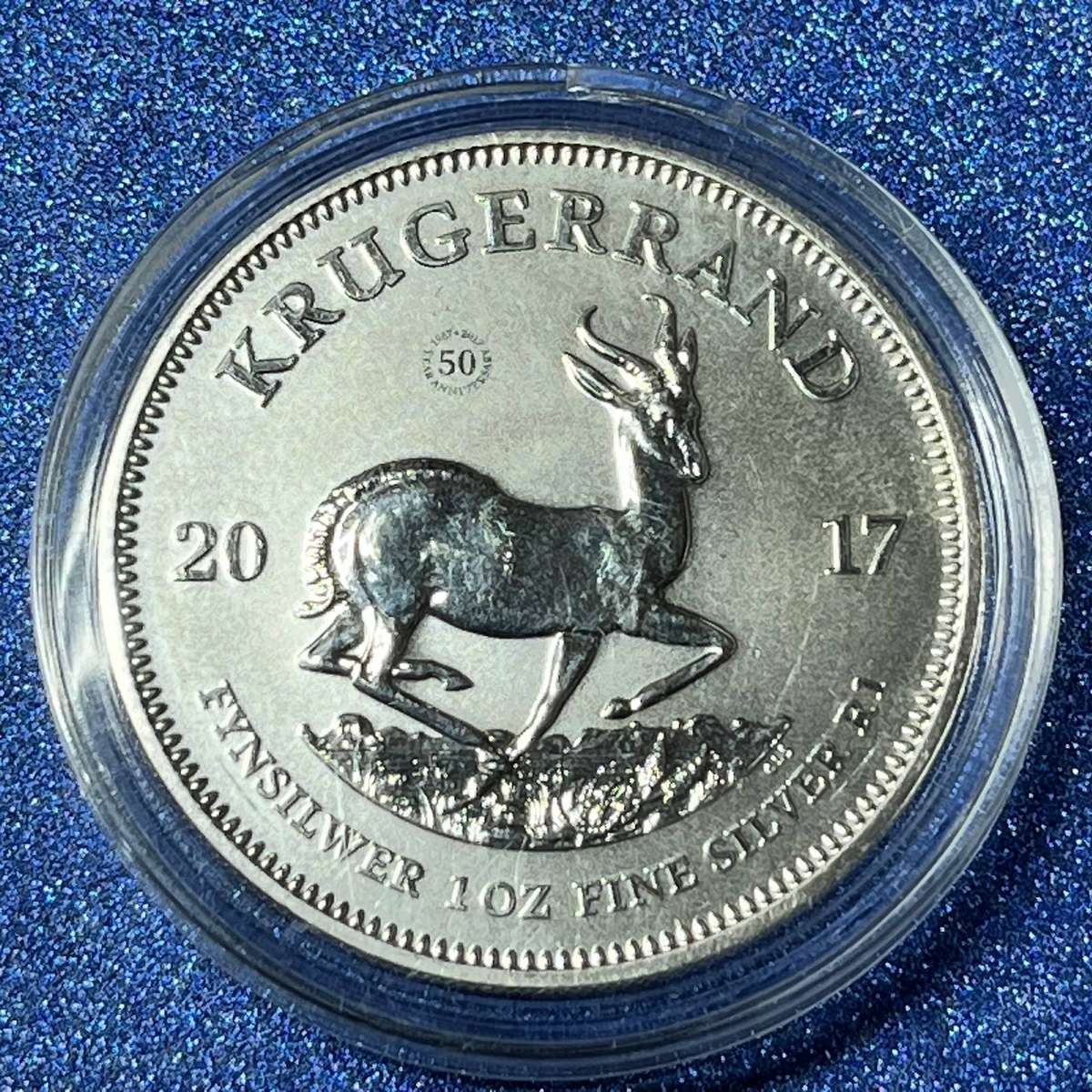  2017 Silver Krugerrand / 50th Anniversary Privy Mark
