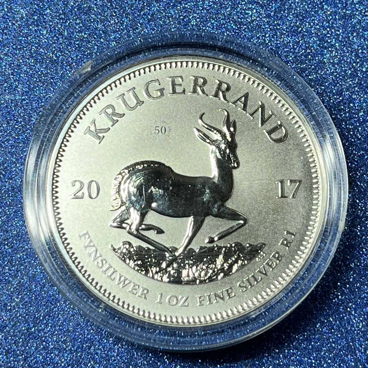  2017 Silver Krugerrand / 1oz Fine Silver .999 / 50th Anniversary Privy Mark