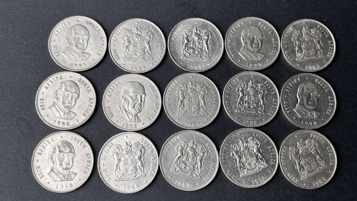 Nickel Coin Bundle (15 Coins)  South Africa