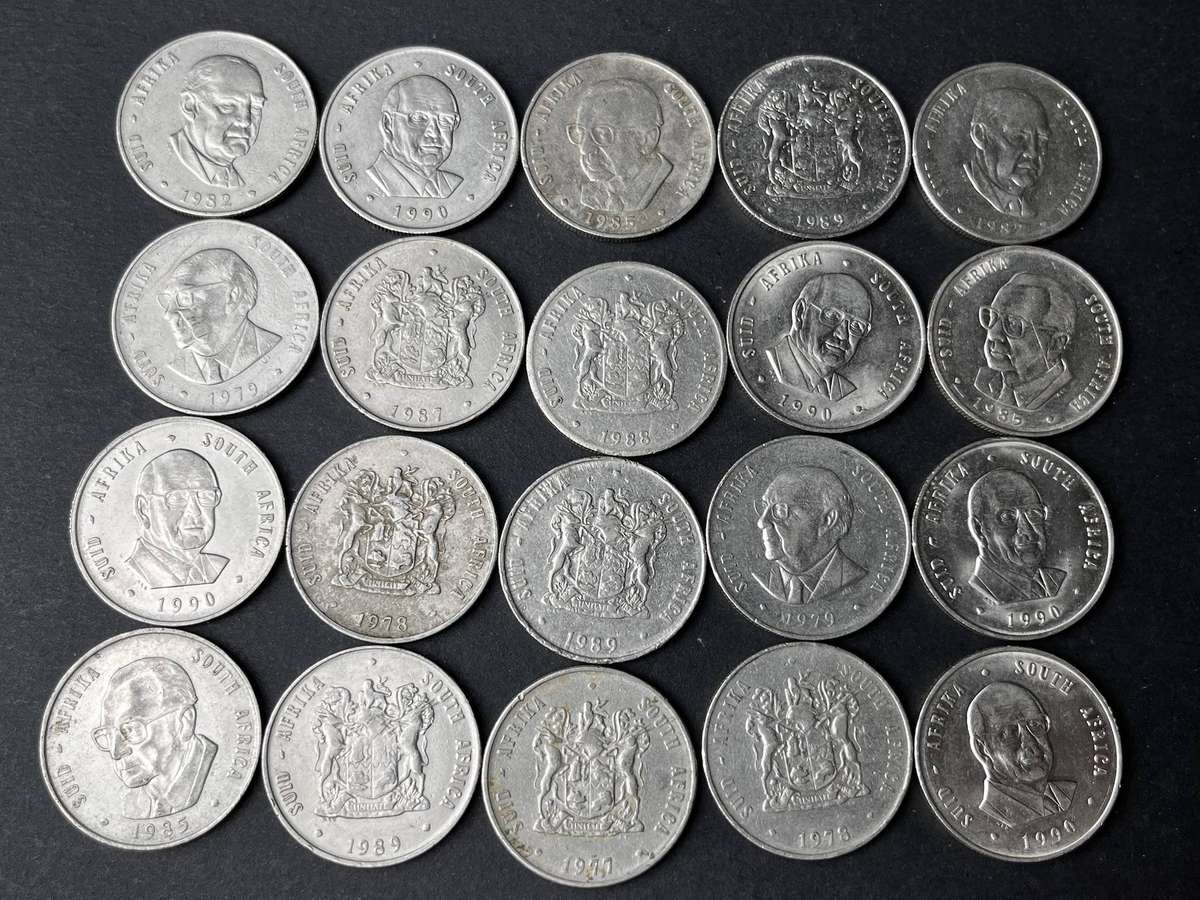  South African R1 Coin Bulk Lot  20 Coins