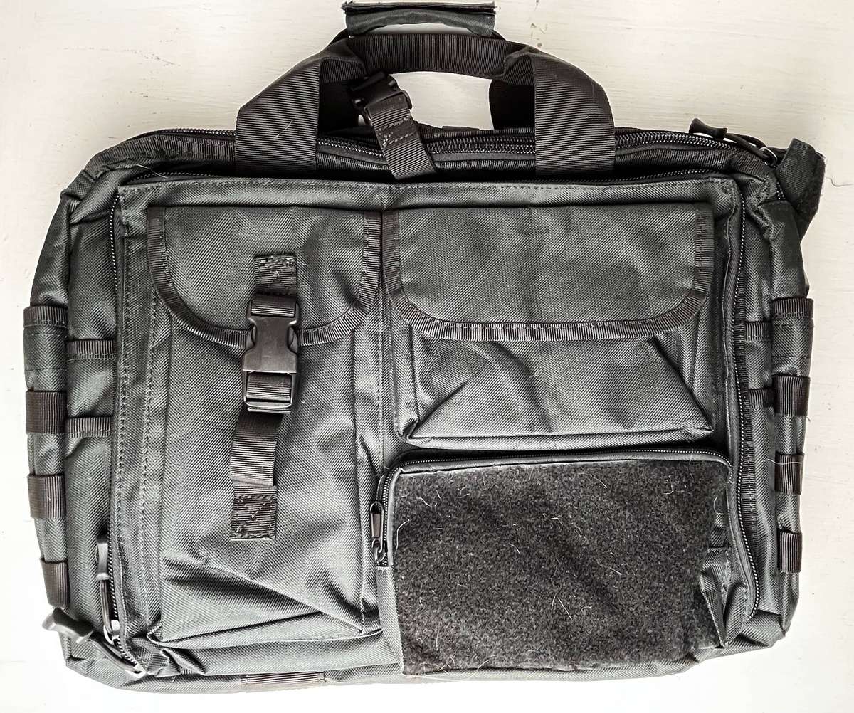 Black Tactical Utility Laptop Bag | Multi-Compartment | Heavy Duty