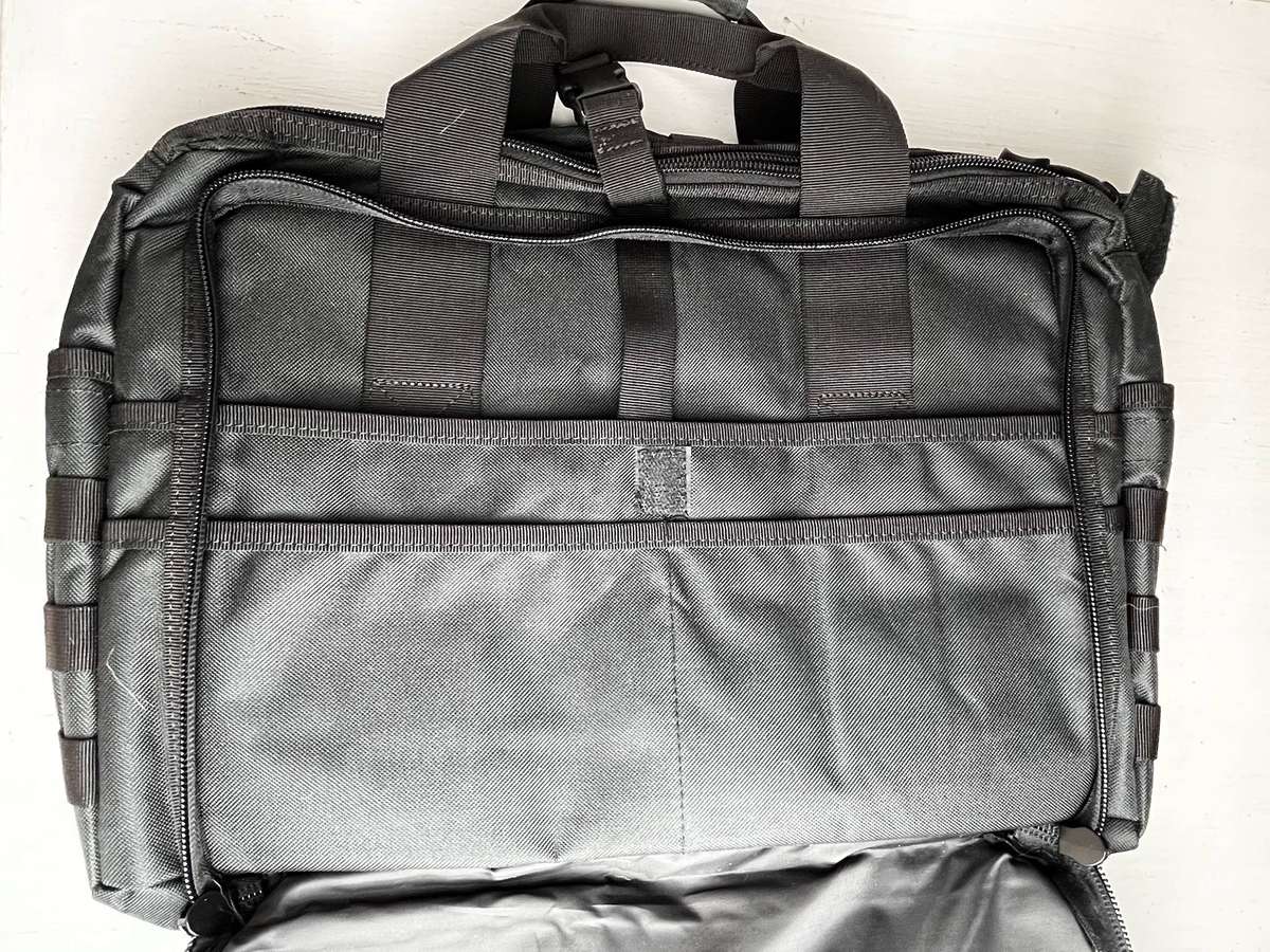 Black Tactical Utility Laptop Bag | Multi-Compartment | Heavy Duty