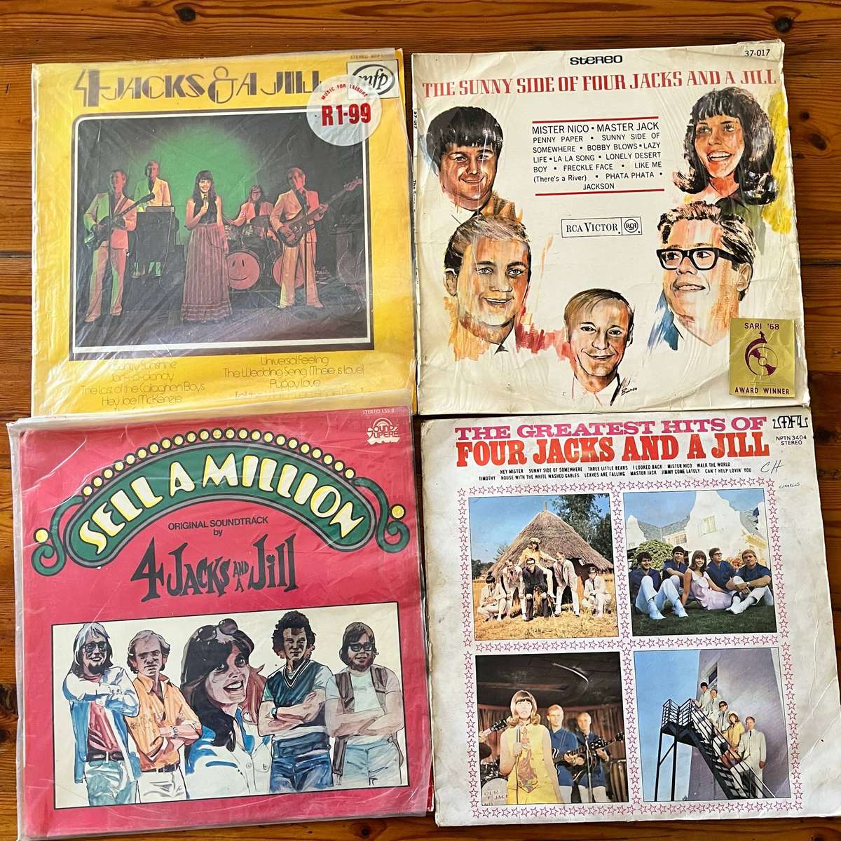  Four Jacks and a Jill | Universal Feeling, Sell a Million & Greatest Hits | 4 Vinyl LP Bundle