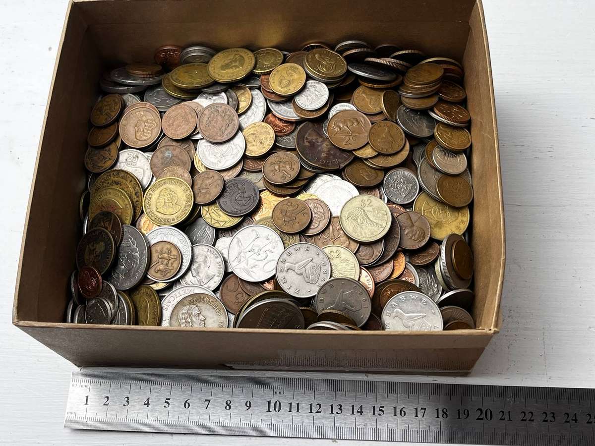 Mixed World Coin Box  Bulk Mystery Lot