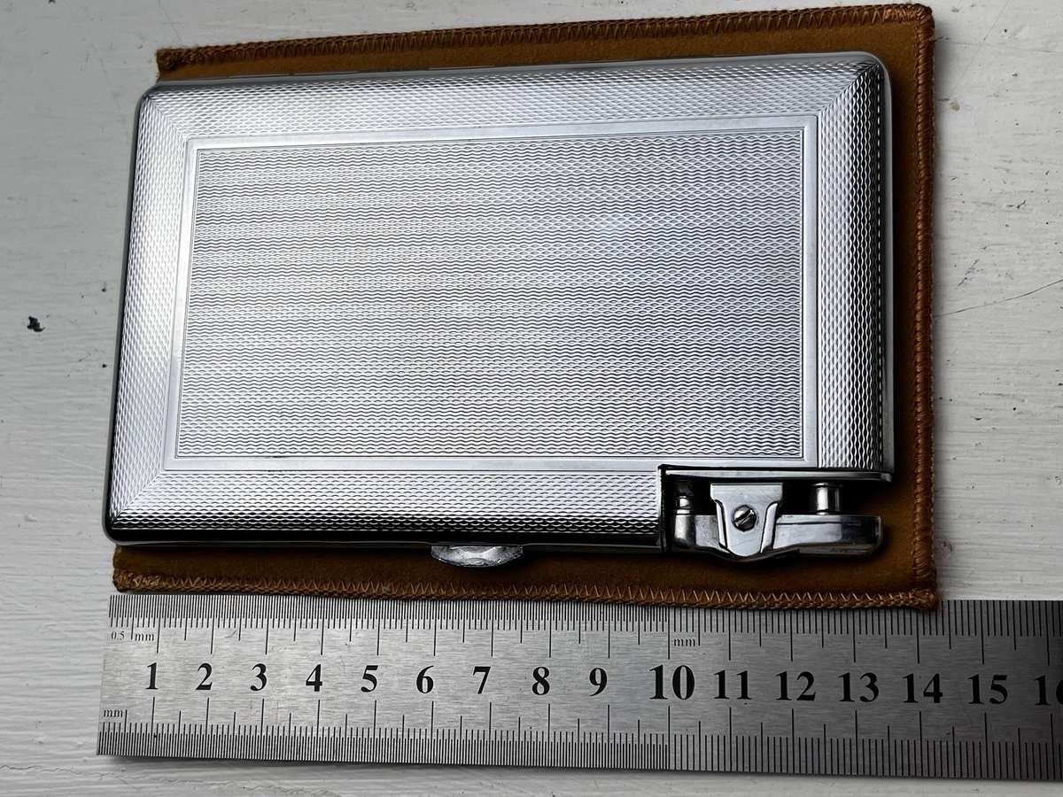  Vintage MOSDA Cigarette Case & Lighter Set  Made in England