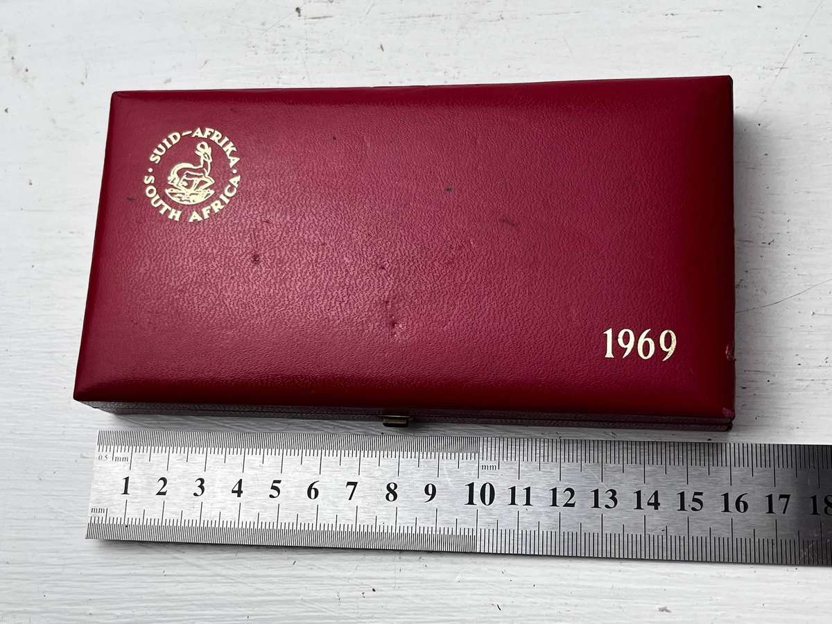 1969 South Africa Proof Set (Incomplete)  Original Case