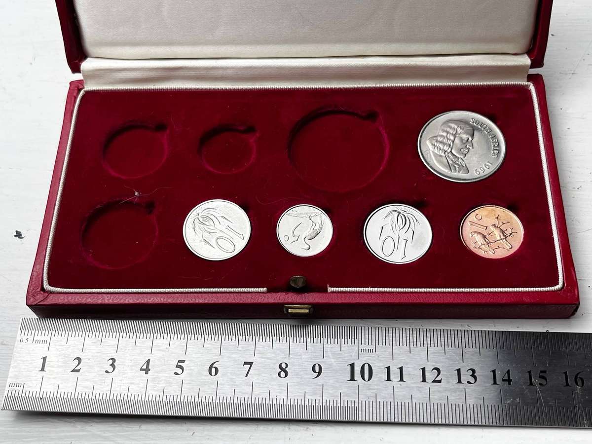 1969 South Africa Proof Set (Incomplete)  Original Case