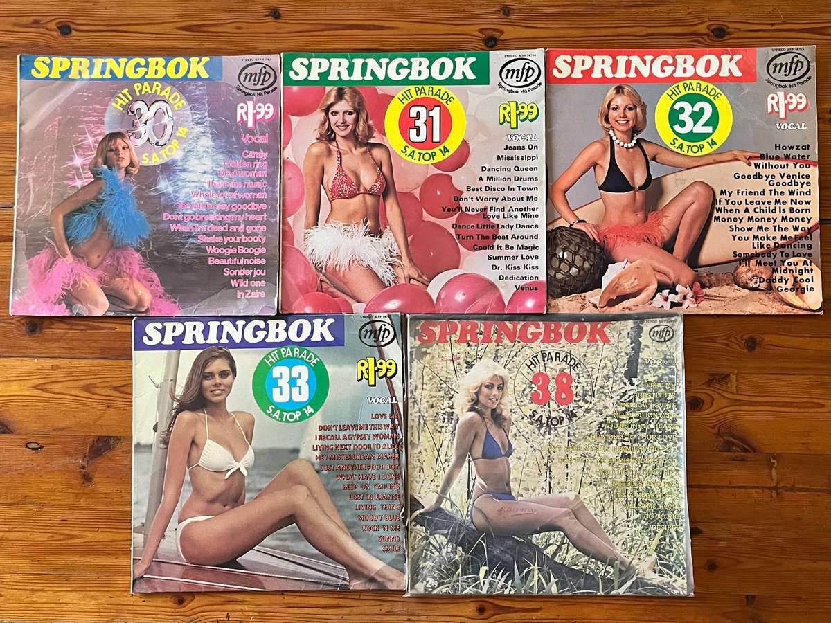  Springbok Hit Parade Volumes 30, 31, 32, 33 & 38 | 5 Vinyl LP Bundle