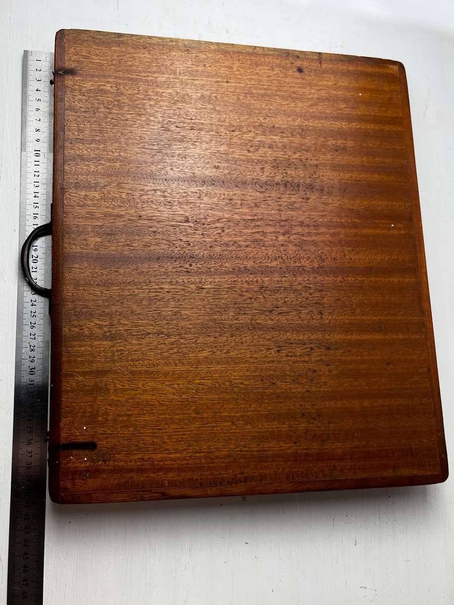 Large Wooden Display Case with Handle  Vintage Collector Storage