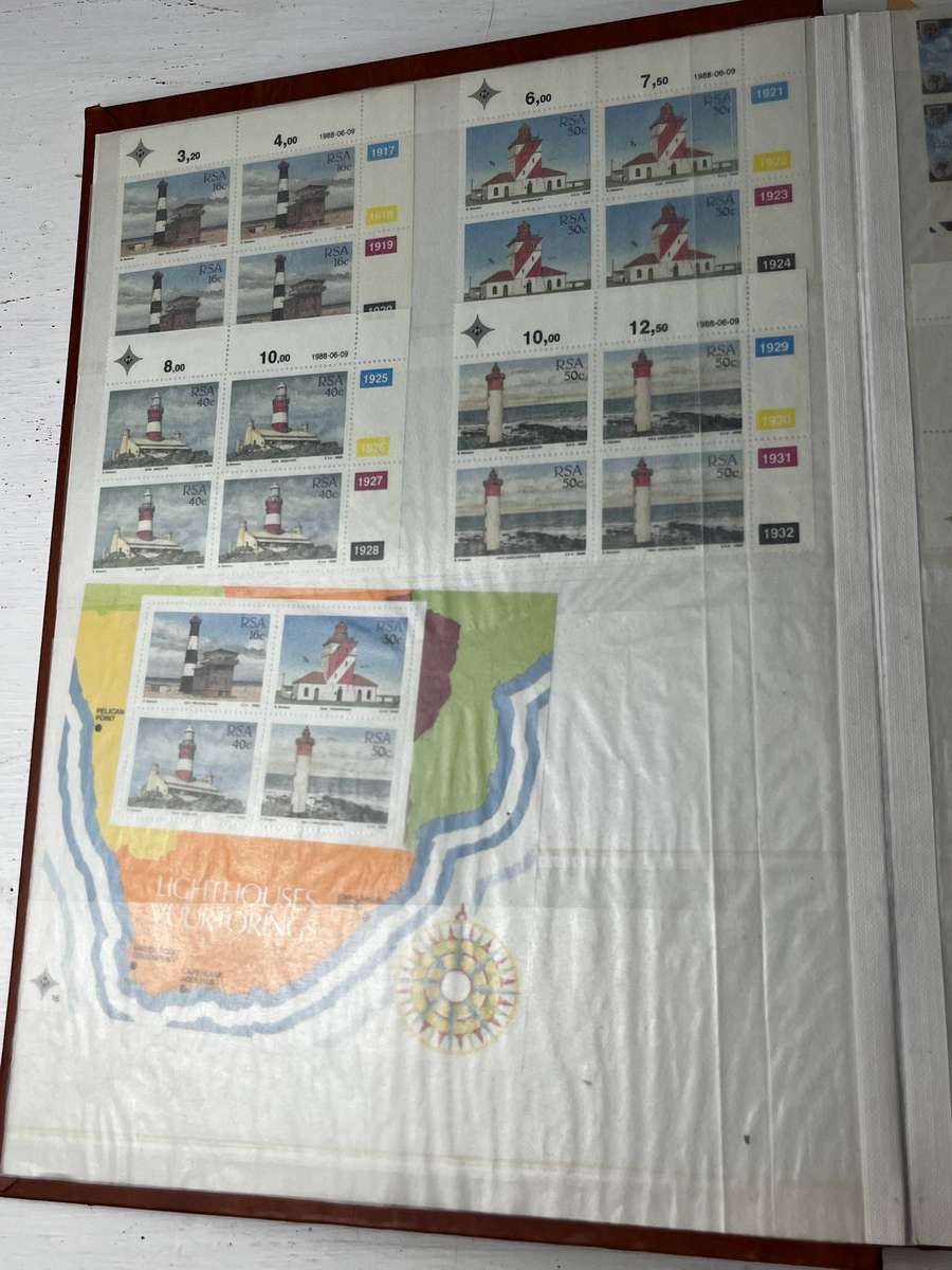 PRONTO Stamp Album with South African Stamp Sheets & Blocks  Large Collection Lot