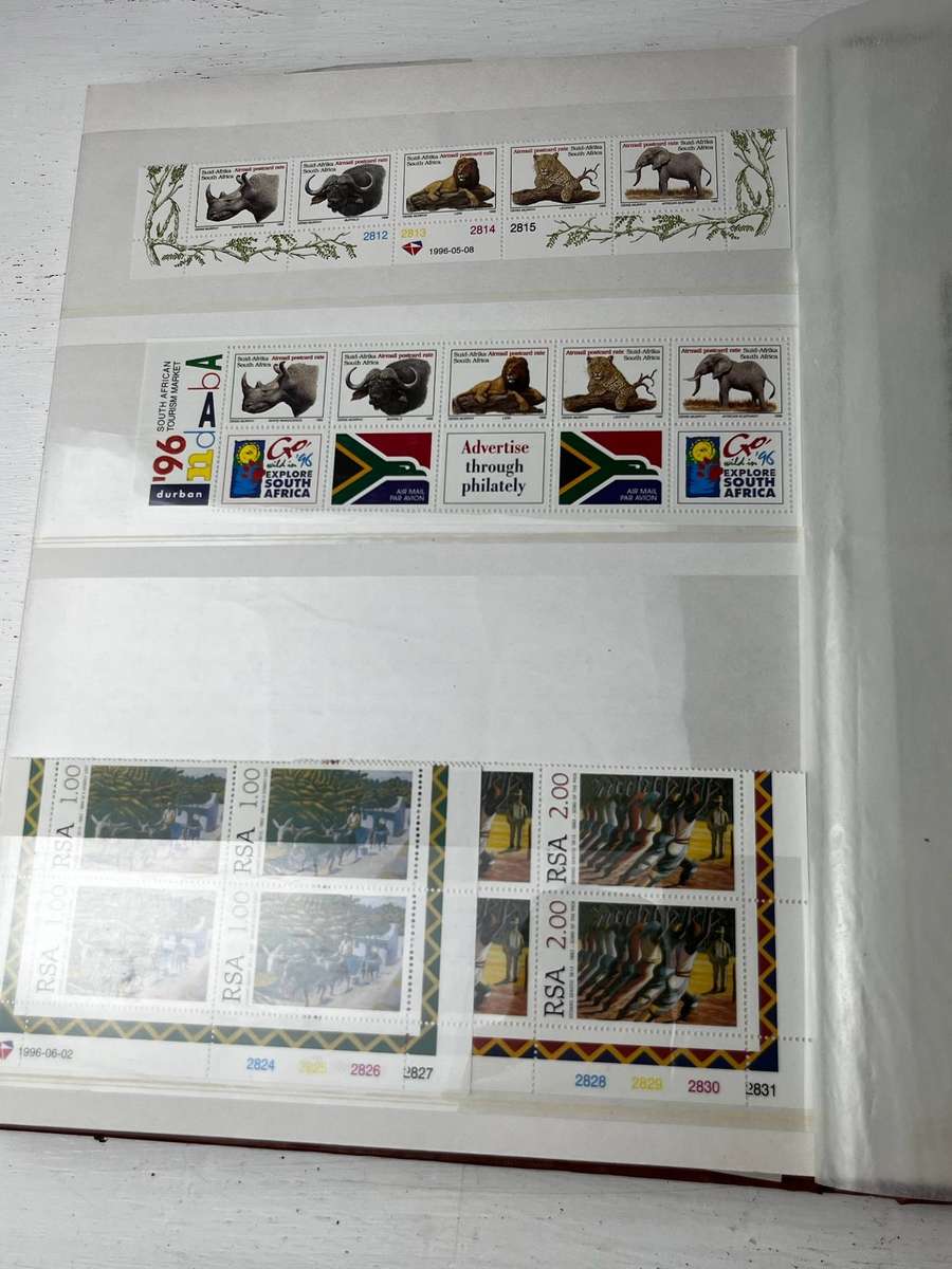 PRONTO Stamp Album with South African Stamp Sheets & Blocks  Large Collection Lot