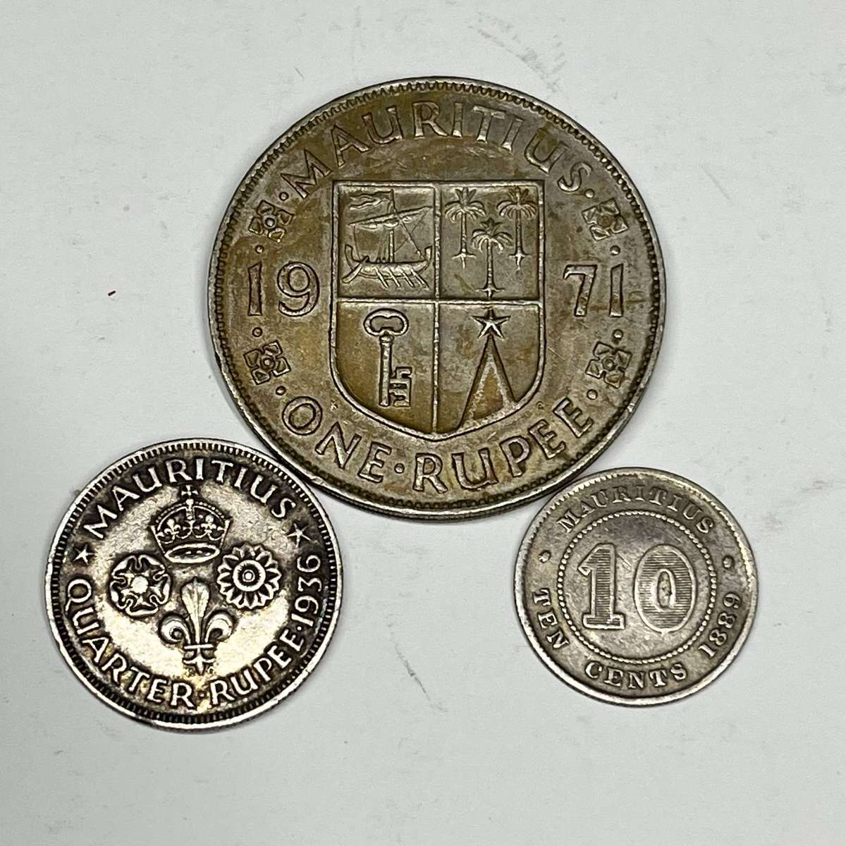  Mauritius Mixed Historic Coin Lot 18891971