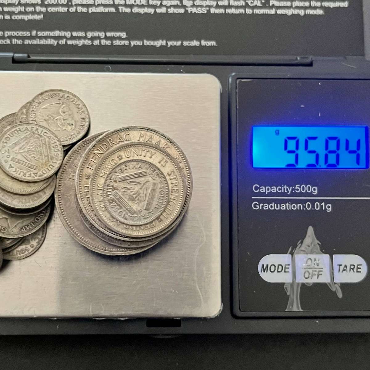  Union of SA & Republic Silver Coin Lot .500 Silver