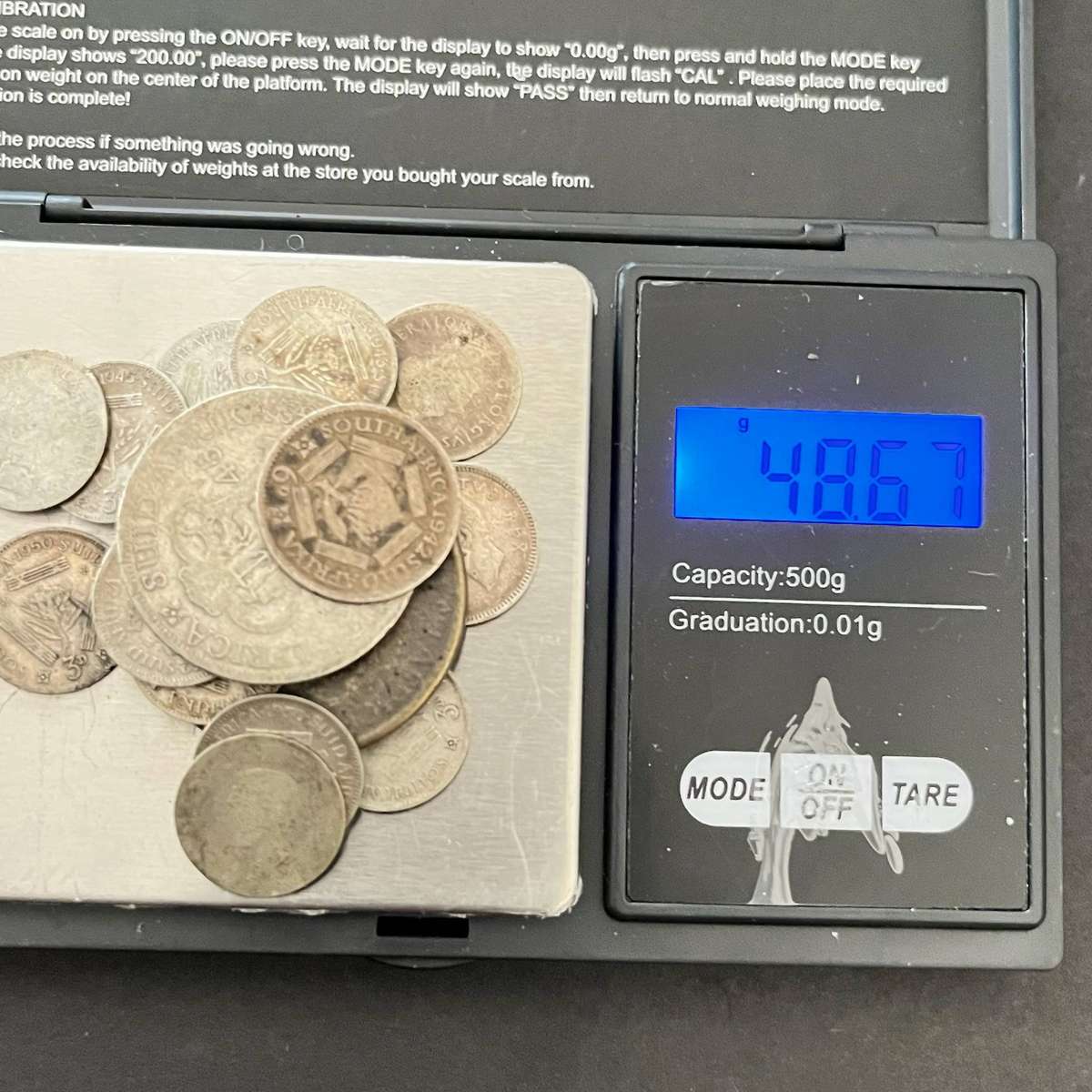  Union of SA Silver Coin Lot .800 Silver