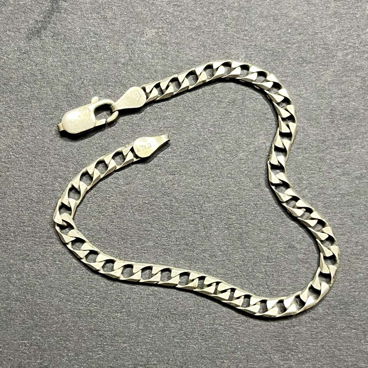 Sterling Silver Curb-Link Bracelet