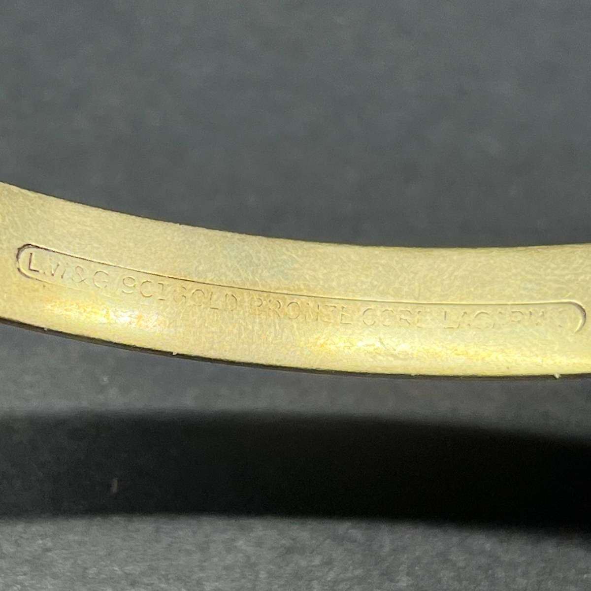 Vintage L.W&G 9ct Gold Bronze Core Hinged Bangle | Lagarmic