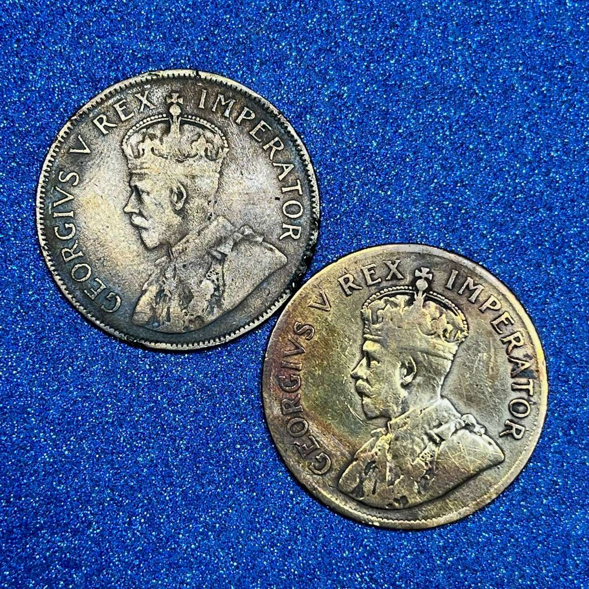  Union of SA Penny Pair  First Year Issue 1923