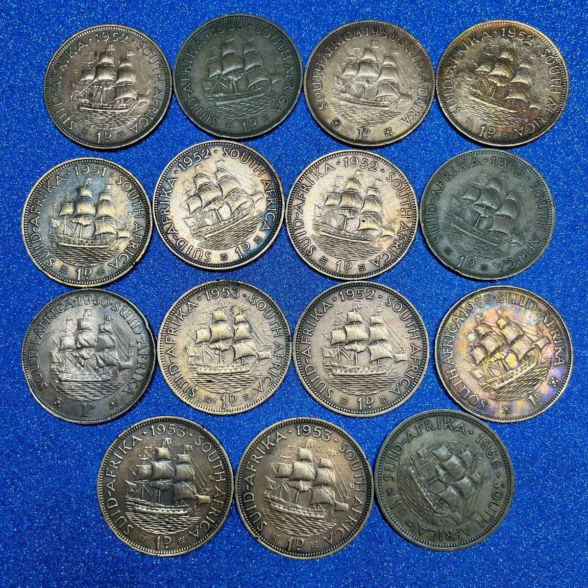  Union of SA Penny Lot  Mixed Dates 19501956