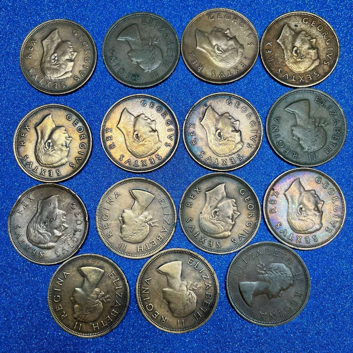  Union of SA Penny Lot  Mixed Dates 19501956