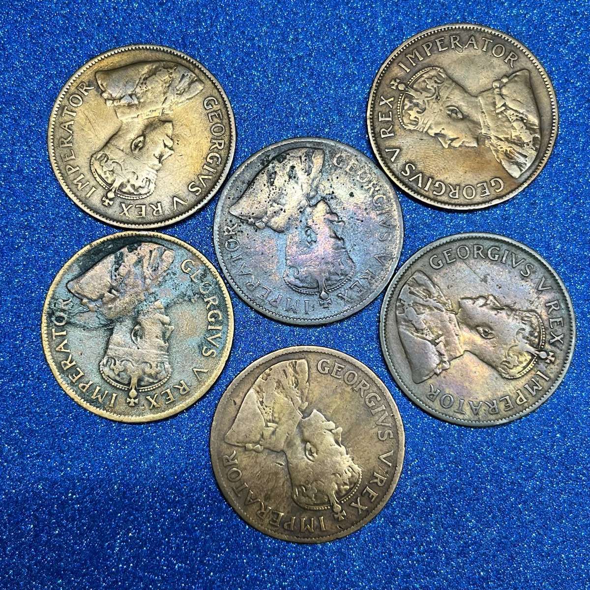  Union of SA Penny Lot  1927-1929