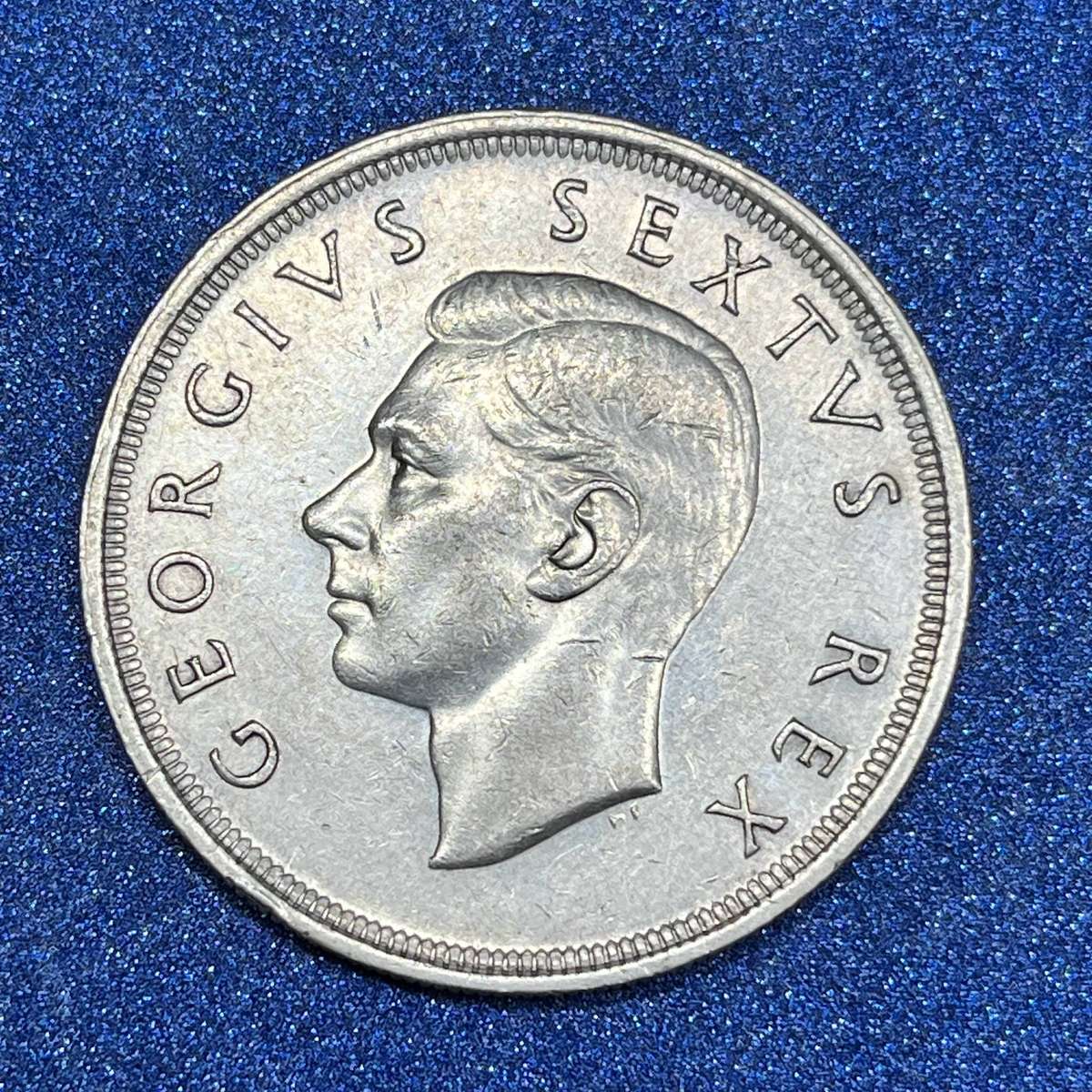  Union of SA 5 Shillings .800 Silver Crown 1948