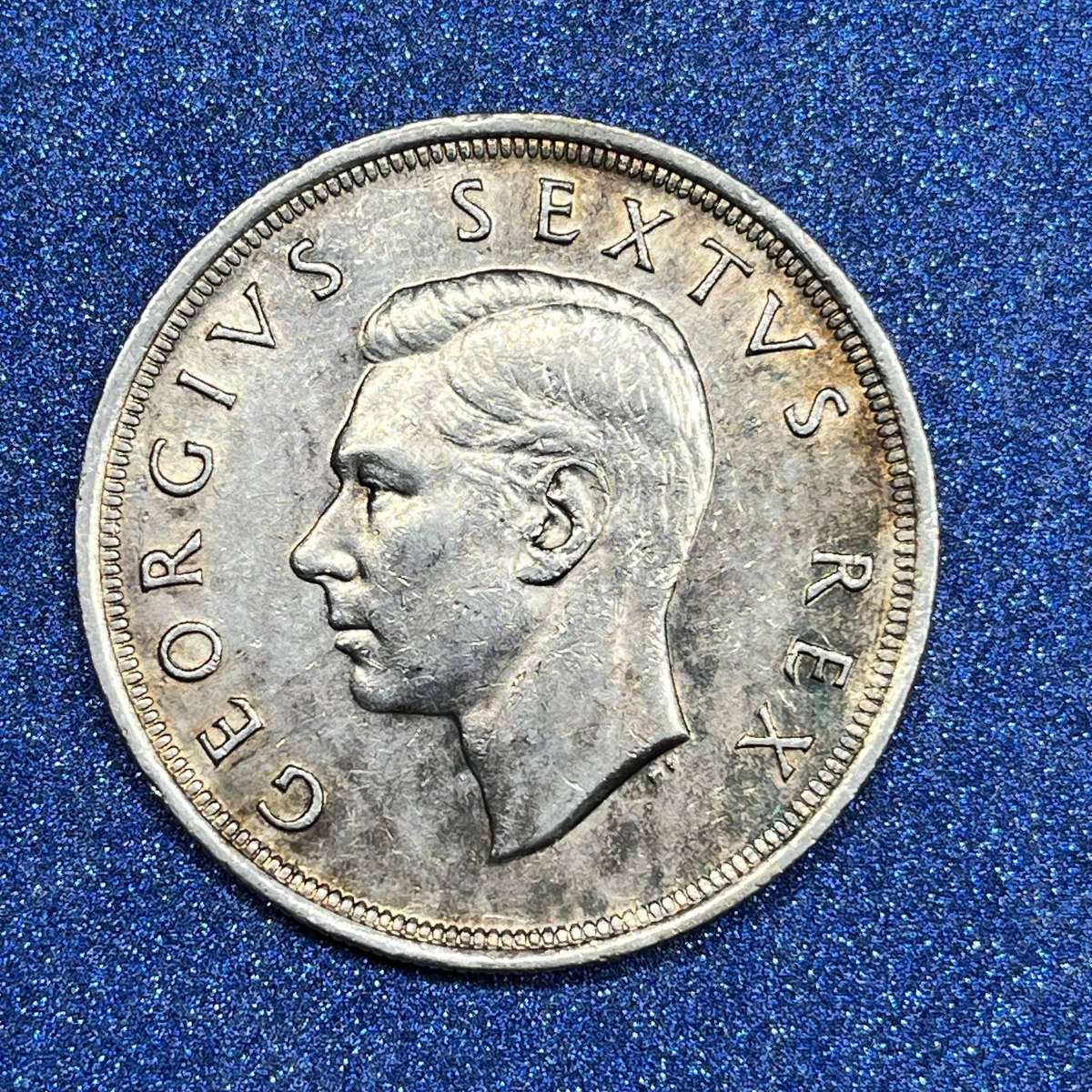  Union of SA 5 Shillings .800 Silver Crown 1949
