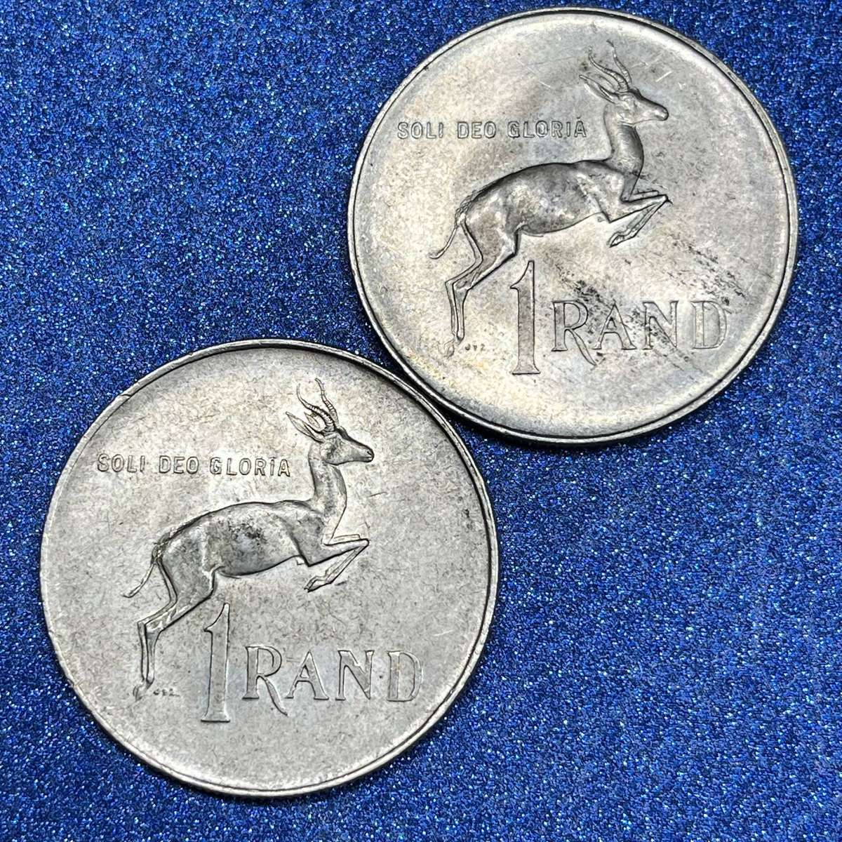  RSA Jan van Riebeeck R1 Silver Pair - 1966 .800
